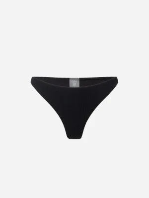 Turqueta Recycled Polyamide Bikini Bottom | Black