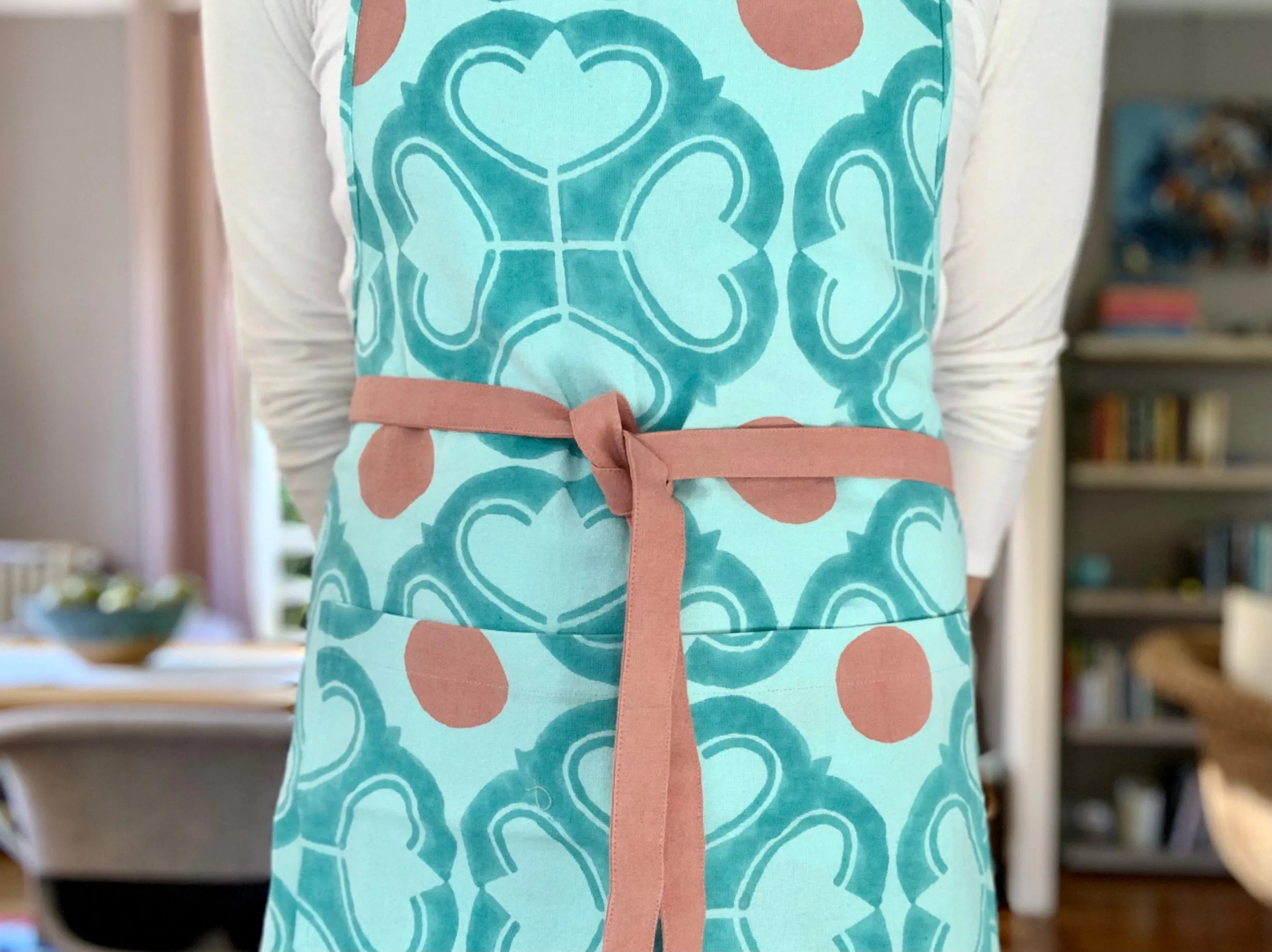 Turquoise Condor Apron