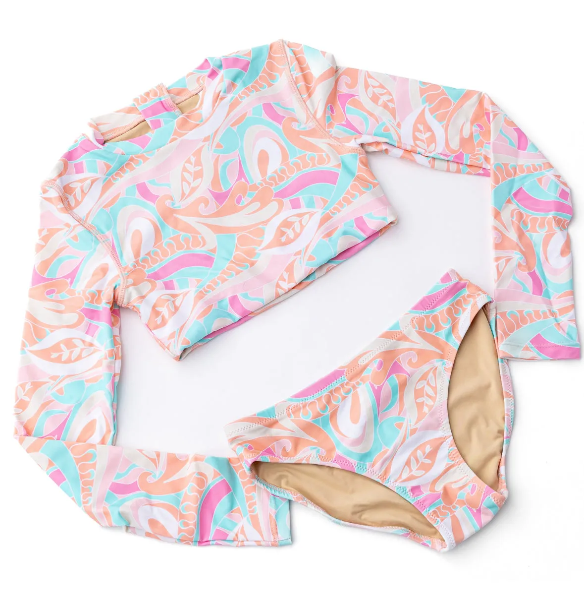 Tutti Fruity Crop Rash Guard Set