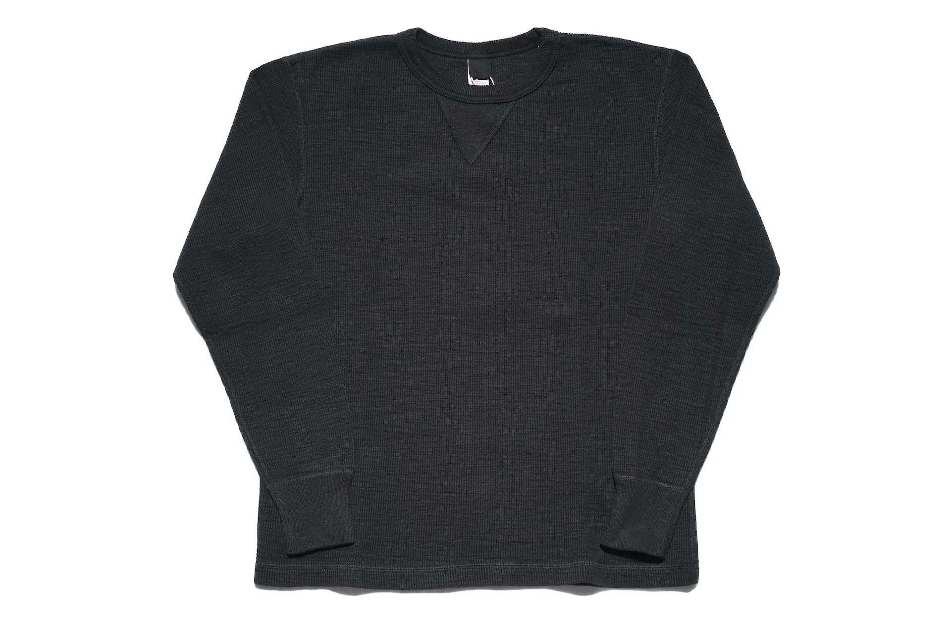 UES 11.8oz Ribbing Thermal Sweatshirt (Solid Black)
