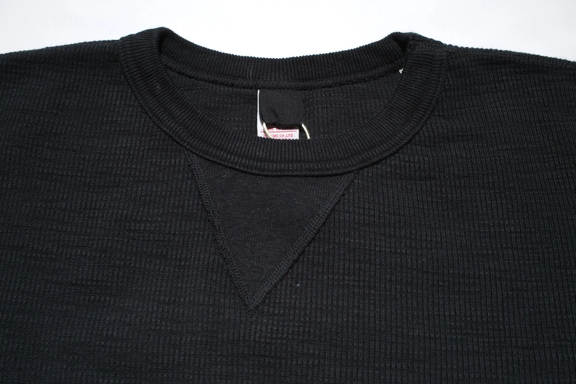 UES 11.8oz Ribbing Thermal Sweatshirt (Solid Black)