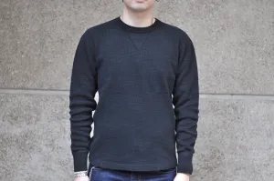 UES 11.8oz Ribbing Thermal Sweatshirt (Solid Black)