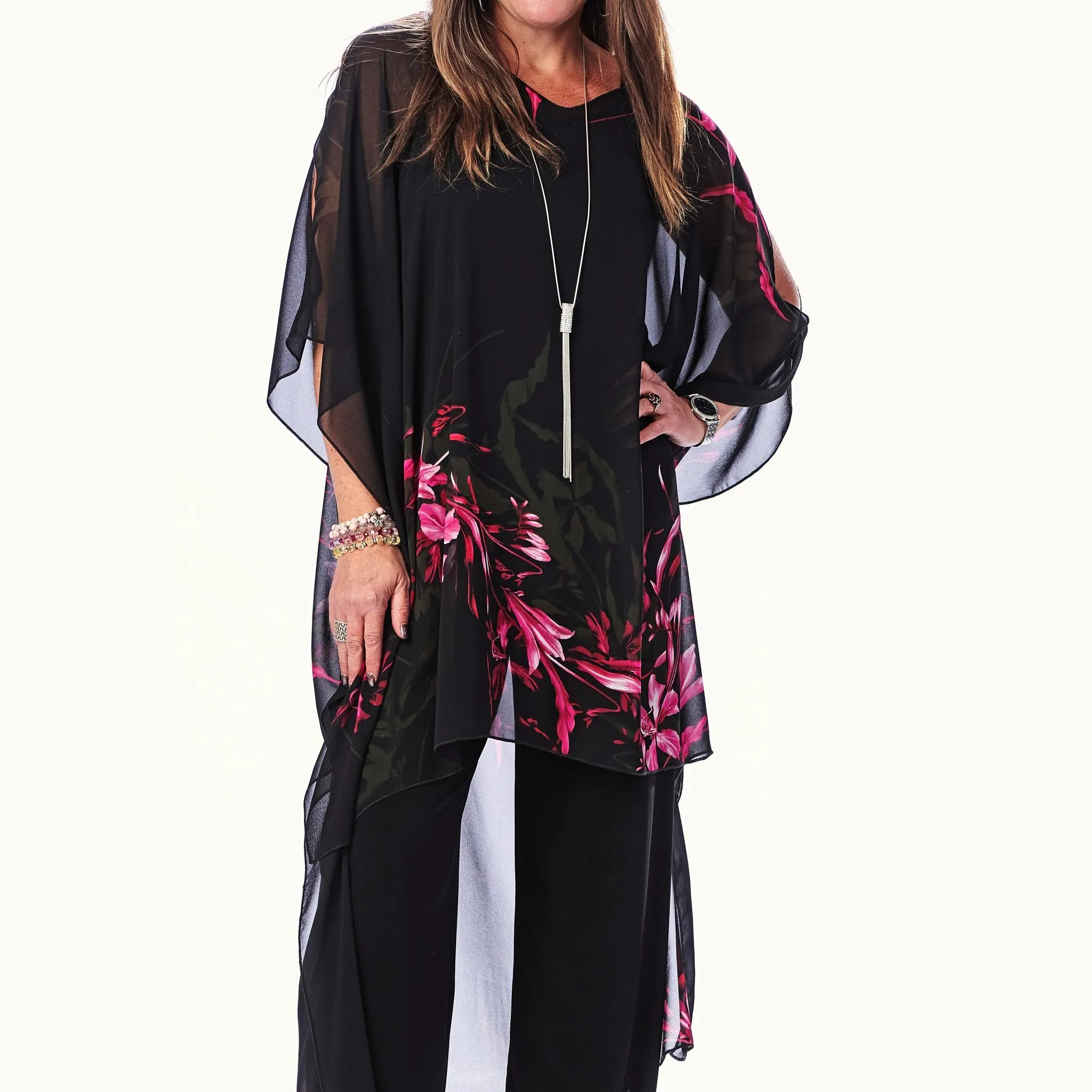 V-Neck Caftan Long