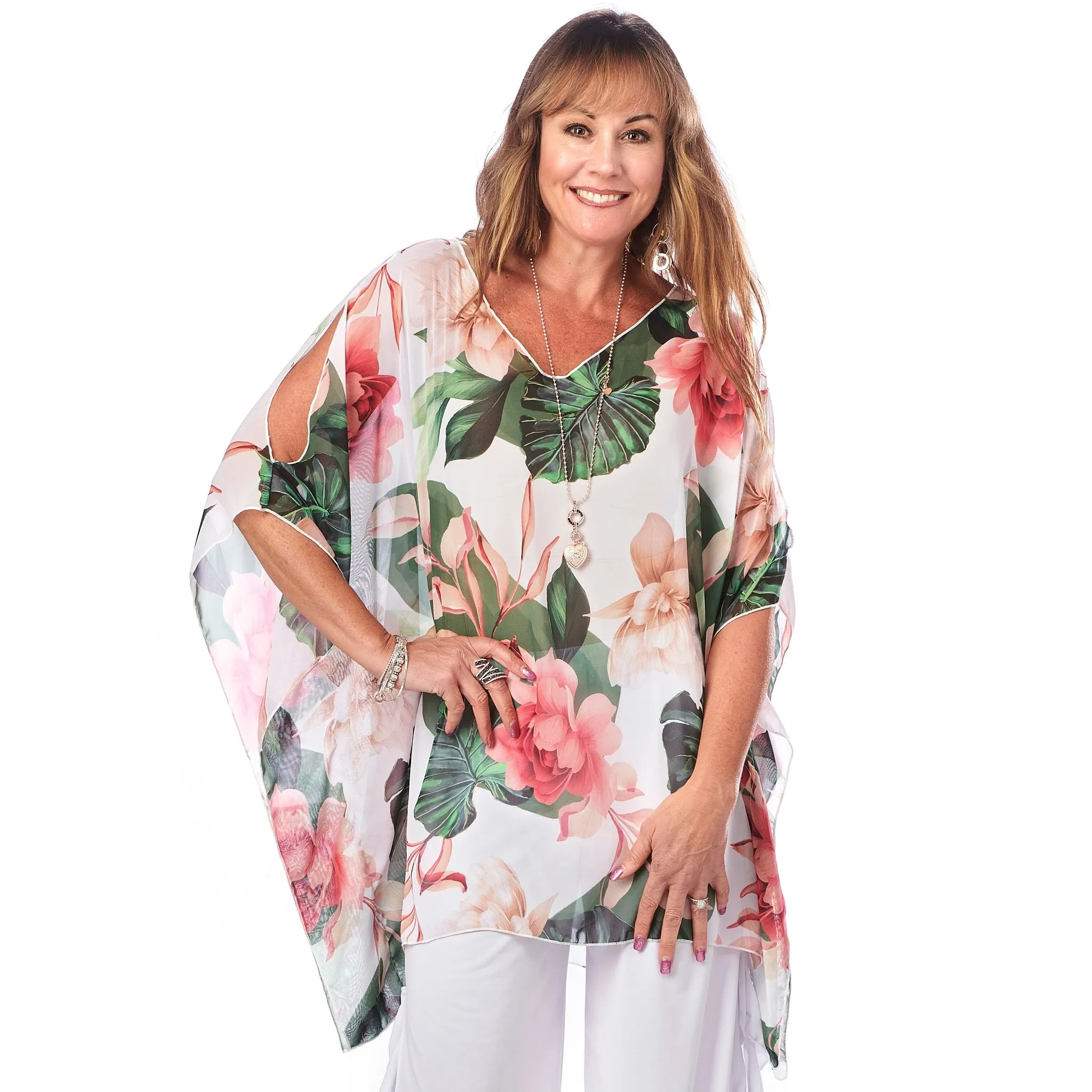 V-Neck Caftan Short