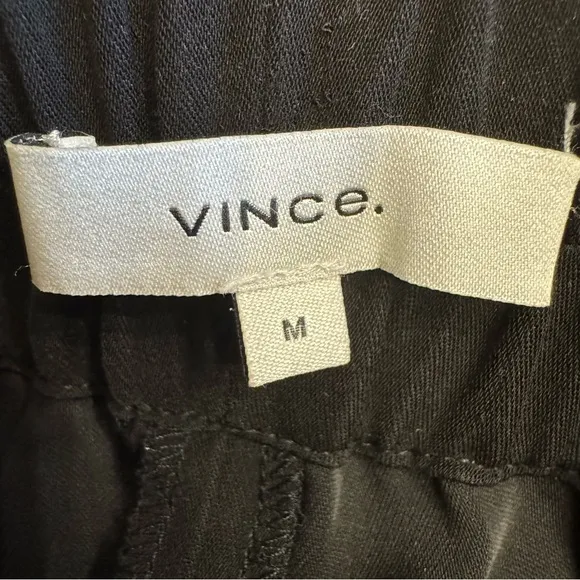 Vince Black Elastic Waist Culottes Wide Leg Gaucho Shorts Size M