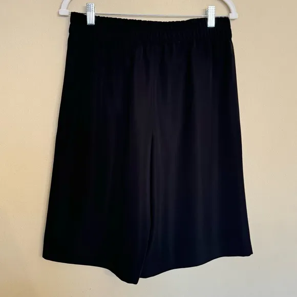 Vince Black Elastic Waist Culottes Wide Leg Gaucho Shorts Size M