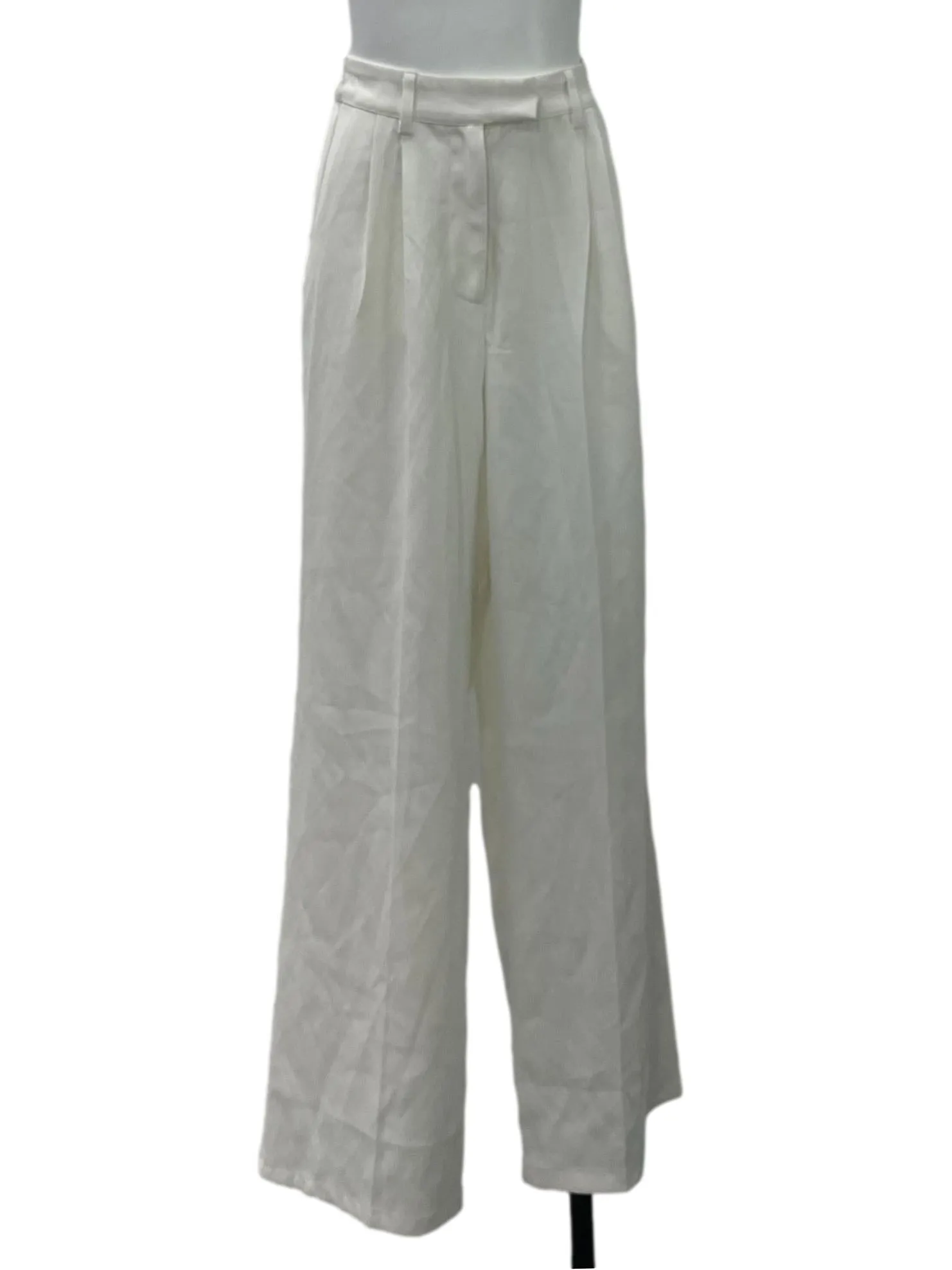 White Wide Legged Pants