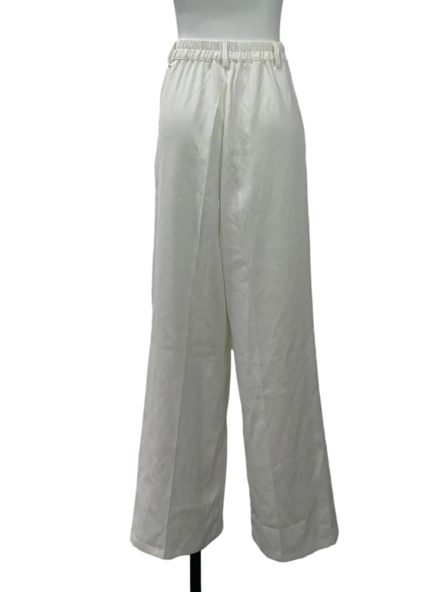 White Wide Legged Pants