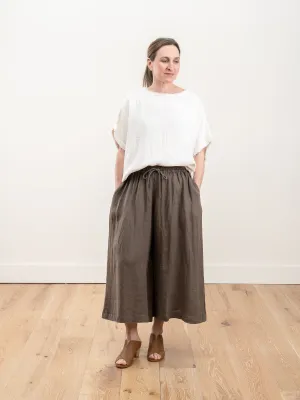 wide culottes - grey