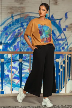 WIDE LEGGED CULOTTES (BLACK)