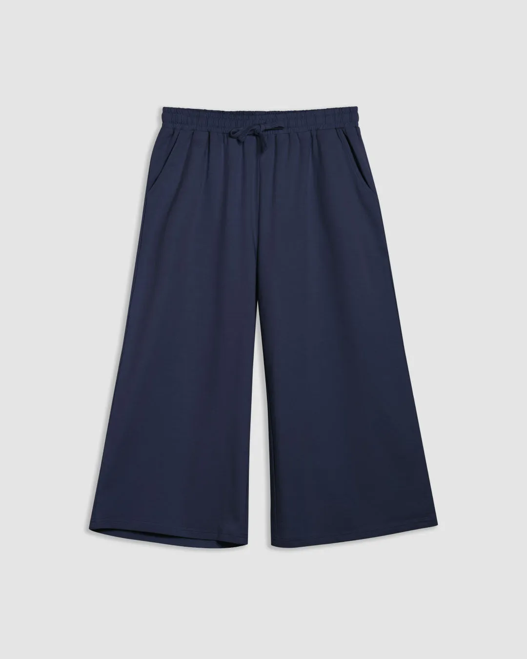 Women Cropped Wide Leg Sweatpants