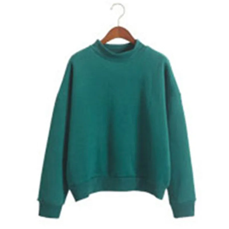 Women Hoodies Casual sweatshirt pullover candy coat jacket outwear Tops