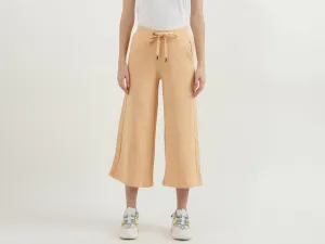 Women Solid Wide Leg Culottes