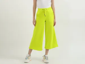 Women Solid Wide Leg Culottes