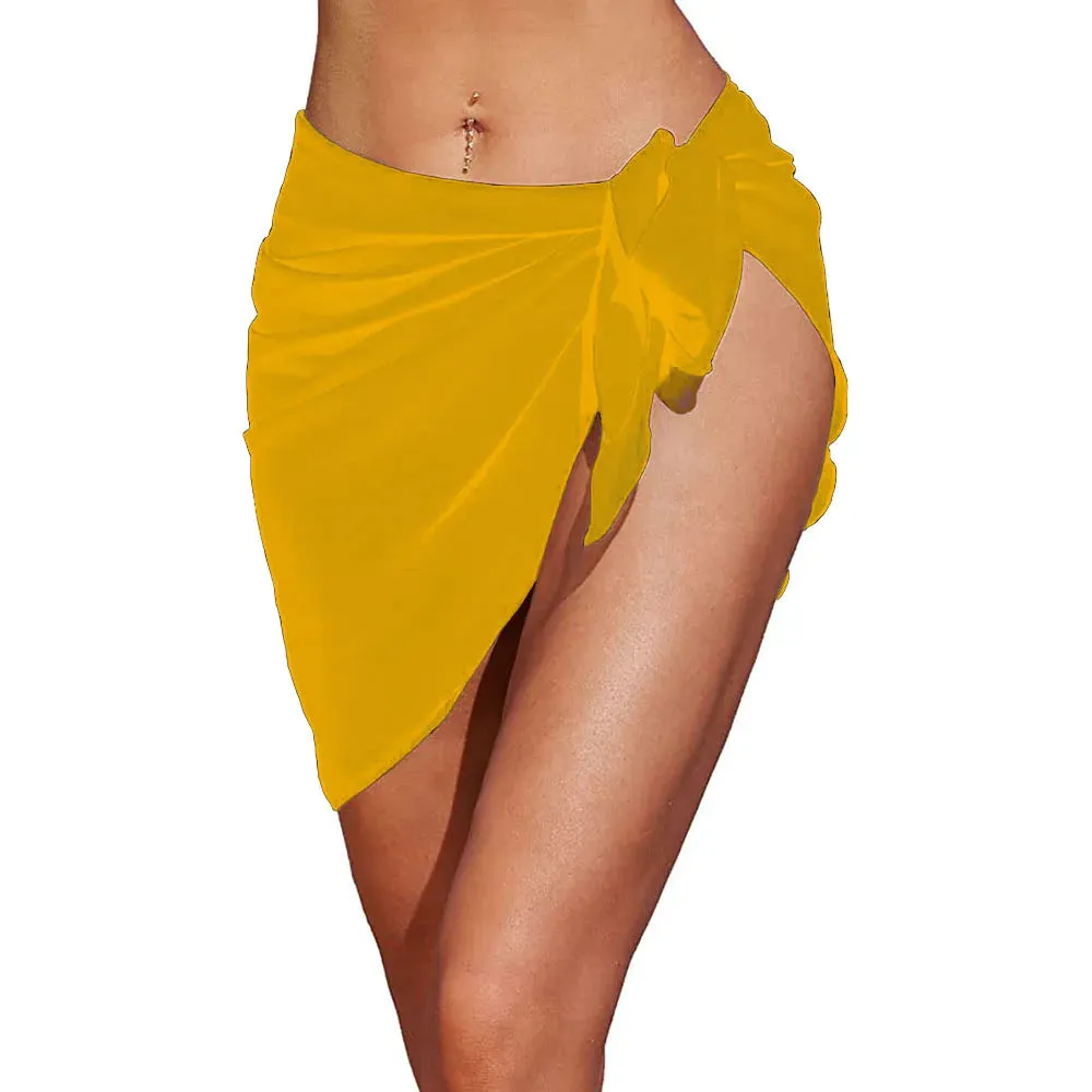 Women Summer Print Short Sarongs Swimsuit Coverups: 🩱🌴🏖️🧣