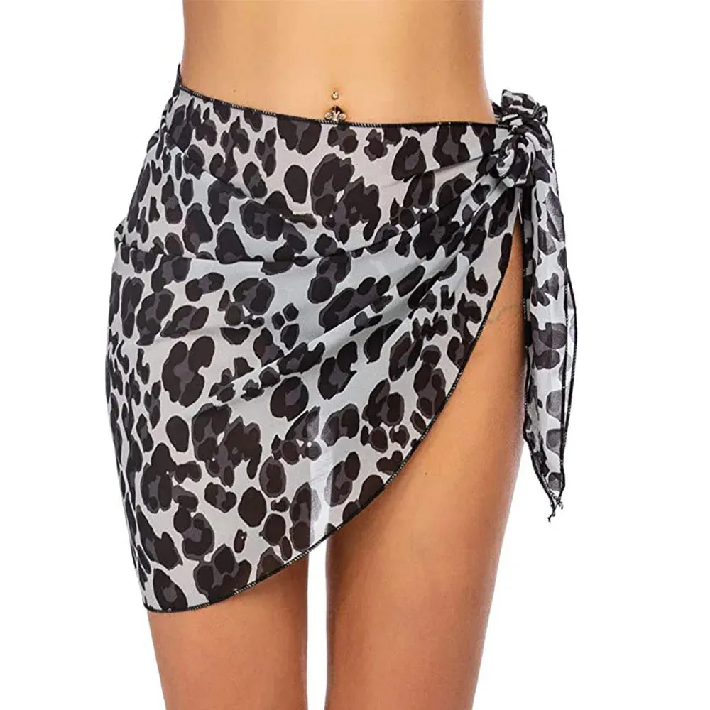 Women Summer Print Short Sarongs Swimsuit Coverups: 🩱🌴🏖️🧣