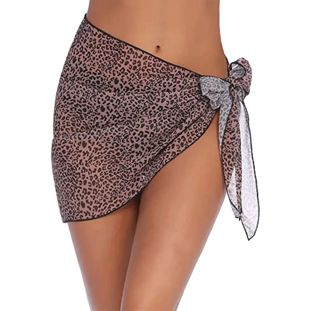 Women Summer Print Short Sarongs Swimsuit Coverups: 🩱🌴🏖️🧣
