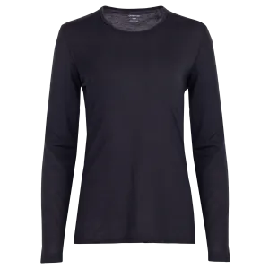 Women's Single Layer Crewneck - Black