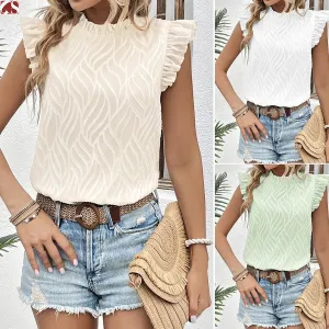 Women's T-shirt Sleeveless T-Shirts Simple Style Solid Color